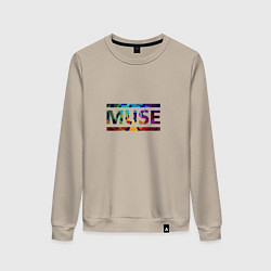 Свитшот хлопковый женский Muse Colour, цвет: миндальный