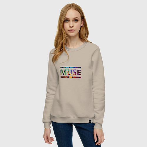 Женский свитшот Muse Colour / Миндальный – фото 3