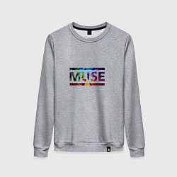 Свитшот хлопковый женский Muse Colour, цвет: меланж