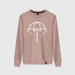 Свитшот хлопковый женский BMTH Symbol, цвет: пыльно-розовый