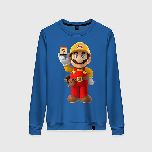 Женский свитшот Super Mario / Синий – фото 1