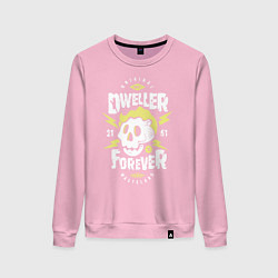 Свитшот хлопковый женский Dweller Forever, цвет: светло-розовый