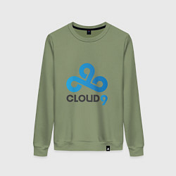 Свитшот хлопковый женский Cloud9, цвет: авокадо