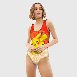Купальник-боди 3D женский Pikachu, цвет: 3D-принт — фото 2
