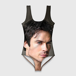 Купальник-боди 3D женский Ian Somerhalder, цвет: 3D-принт