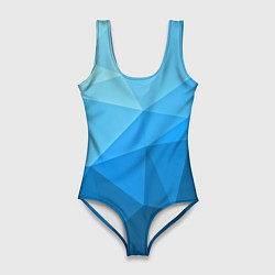 Женский купальник-боди Geometric blue
