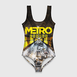 Купальник-боди 3D женский METRO EXODUS EXCLUSIVE, цвет: 3D-принт