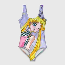 Купальник-боди 3D женский Sailor Moon, цвет: 3D-принт