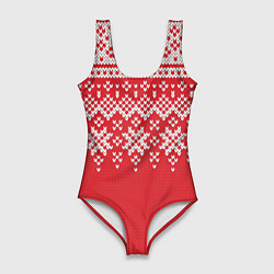 Женский купальник-боди Knitted Pattern