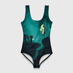 Купальник-боди 3D женский Limbo x Little Nightmares, цвет: 3D-принт