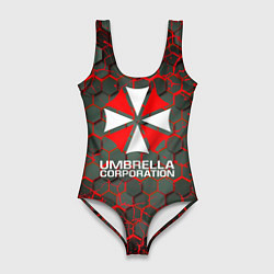 Женский купальник-боди Umbrella Corporation соты