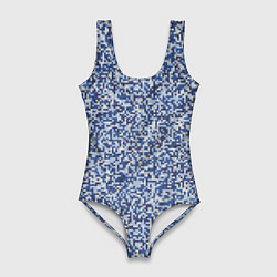 Женский купальник-боди Камуфляж Цифра