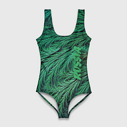 Женский купальник-боди Узор из веток можжевельника Pattern of juniper bra