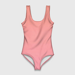 Купальник-боди 3D женский Gradient Roseanna Orange to pink, цвет: 3D-принт