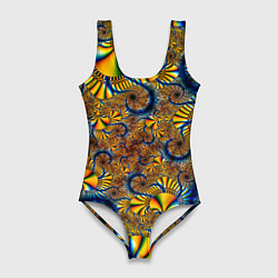 Женский купальник-боди FRACTAL COLOR PATTERN