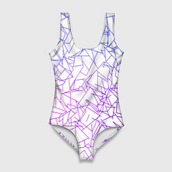 Купальник-боди 3D женский Geometric Distortion, цвет: 3D-принт