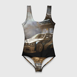 Купальник-боди 3D женский Nfs most wanted bmw, цвет: 3D-принт