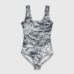 Купальник-боди 3D женский Фольга и серебро в модном дизайне, цвет: 3D-принт