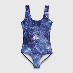 Женский купальник-боди Абстракция - sea blue