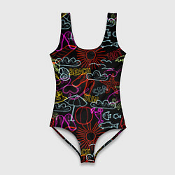 Женский купальник-боди Beach pattern