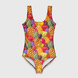 Женский купальник-боди Экзотические фрукты