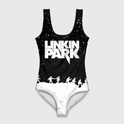Купальник-боди 3D женский Linkin park bend steel, цвет: 3D-принт
