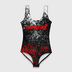 Купальник-боди 3D женский Tekken 8 брызги красок, цвет: 3D-принт