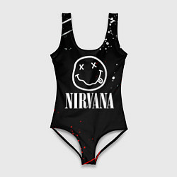Купальник-боди 3D женский Nirvana брызги красок, цвет: 3D-принт