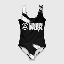 Купальник-боди 3D женский Linkin park рок бенд краски, цвет: 3D-принт