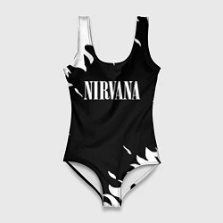 Купальник-боди 3D женский Nirvana текстура огонь, цвет: 3D-принт