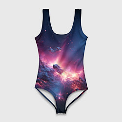 Женский купальник-боди Взрыв в космосе