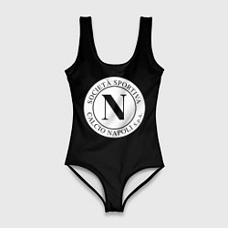Купальник-боди 3D женский Napoli fc club, цвет: 3D-принт