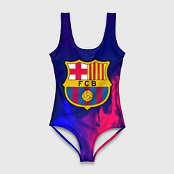 Женский купальник-боди Barcelona fc club gradient