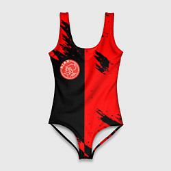 Женский купальник-боди Ajax sport color red