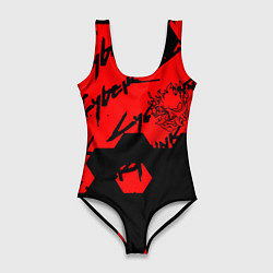 Купальник-боди 3D женский Cyberpunk 2077 кибер броня, цвет: 3D-принт