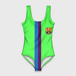 Купальник-боди 3D женский Barcelona fc sport line, цвет: 3D-принт