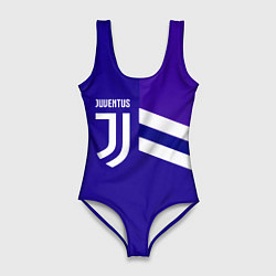 Купальник-боди 3D женский Juventus sport geometry line, цвет: 3D-принт