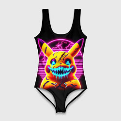 Купальник-боди 3D женский Terrible Pikachu - halloween fantasy, цвет: 3D-принт