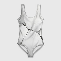 Женский купальник-боди Растрескавшийся бетон