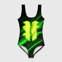 Женский купальник-боди Starcraft 2 кислотные соты линии