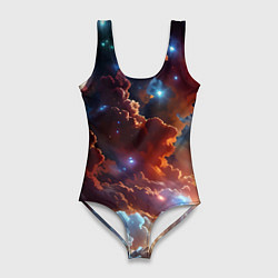 Женский купальник-боди Космические звезды