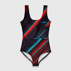 Женский купальник-боди Абстракция из линий