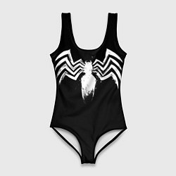 Купальник-боди 3D женский Venom - logo, цвет: 3D-принт
