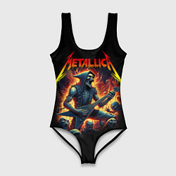 Купальник-боди 3D женский Metallica - James Alan Hatfield, цвет: 3D-принт