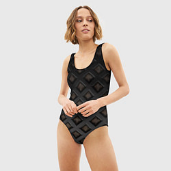 Купальник-боди 3D женский Геометрический узор, цвет: 3D-принт — фото 2