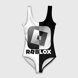 Купальник-боди 3D женский Роблокс логотип, цвет: 3D-принт