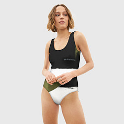 Купальник-боди 3D женский Haval логотип, цвет: 3D-принт — фото 2