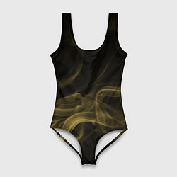 Женский купальник-боди Color smoke yellow