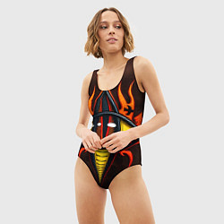 Купальник-боди 3D женский Глаз змеи, цвет: 3D-принт — фото 2