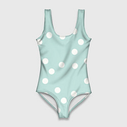 Женский купальник-боди Снежная морская пена